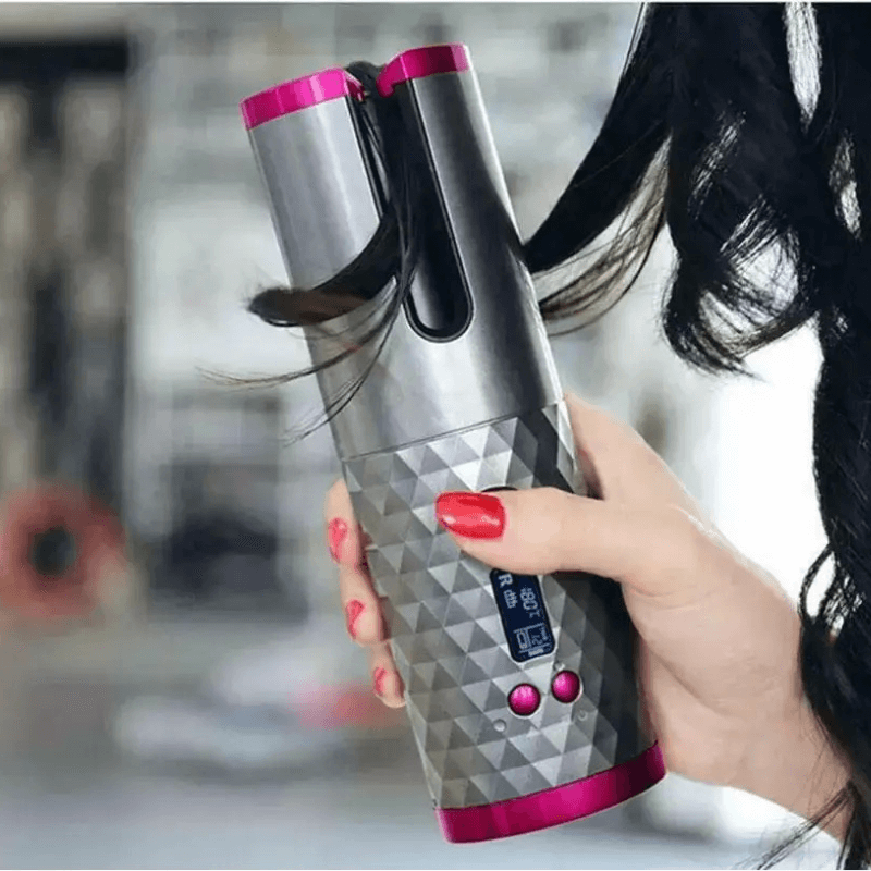 Automatic hair curling iron hot